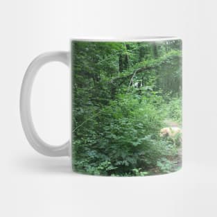 Yellow Lab in the Forest Mug